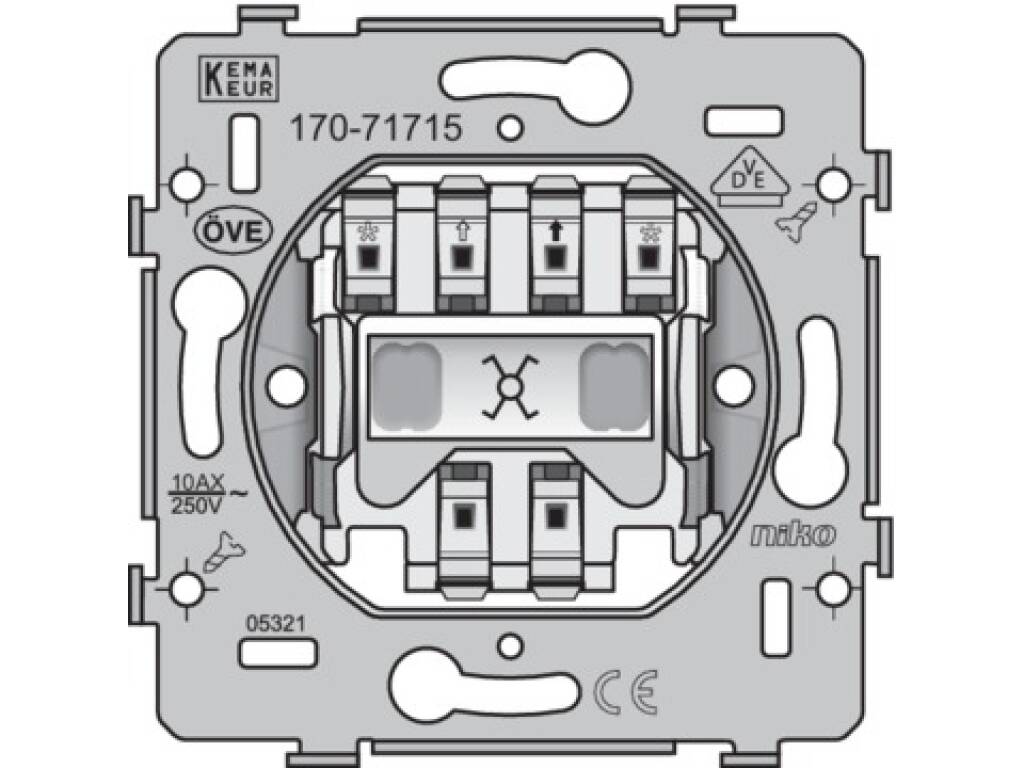 Niko Basiselement Schakelaar Kruisschakelaar 170 Elektramat
