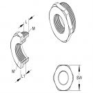 Niedax 1893M6350 KLEI VERL.RING METR.M63-M50