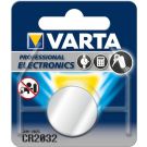 Varta knoopcel Lithium CR2032 diameter 20mm dikte 3,2 mm per stuk (376910)