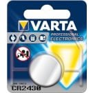 Varta knoopcel Lithium CR2430 diameter 24,5 mm dikte 3,0 mm per stuk (376920)