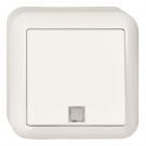 Schneider Electric Contura opbouw wisselschakelaar met controlelamp 10A 250V - arctic wit (381624)