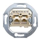 ABB Busch-Jaeger datacontactdoos inbouw 2xRJ45 parallel CAT3 - All-weather 44 (0214)