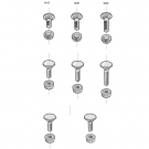 Legrand slotbout+kraagmoer m6x20 elektrolytisch verzinkt - per 100 stuks (CM8001011)