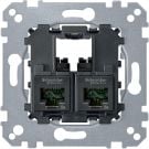 Schneider Electric draagplaat 2-voudig voor UTP RJ45 cat 5E (MTN4575-0002)