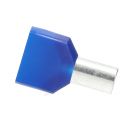 SOLAR twin adereindhuls geïsoleerd 2x16mm2 hulslengte 14mm blauw - per 100 stuks (1505169)