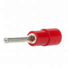 Intercable Q-serie DIN geïsoleerde stiftkabelschoen lang 10 mm² vertind - rood per 50 stuks (ICIQ10ST)