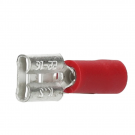 Intercable Q-serie DIN geïsoleerde vlaksteekhuls 0,5-1 mm² 4,8x0,5 messing - rood per 100 stuks (ICIQ145FH)