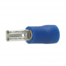 Intercable Q-serie DIN geïsoleerde vlaksteekhuls 1,5-2,5 mm² 6,3x0,8 messing - blauw per 100 stuks (ICIQ268FH)