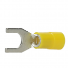 Intercable Q-serie DIN geïsoleerde vorkkabelschoen 4-6 mm² M6 vertind - geel per 100 stuks (ICIQ66G)