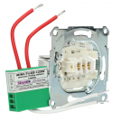 Schneider Electric set impulsdrukker + shuttle dimmer LED/halogeen 125W (MTN3150-0000-125)