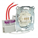 Schneider Electric set impulsdrukker + shuttle dimmer LED/halogeen 125W (MTN3150-0000-250)