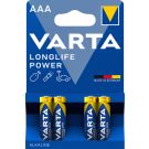 Varta Longlife Power AAA Alkaline LR03 1,5V per 4 stuks (371110)