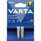 Varta Ultra AAA Lithium LR03 1,5V blister van 2 stuks (371220)