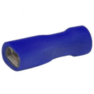 KLEMKO volledig geïsoleerde vlakstekerhuls 6,3x0,8 mm voor 1,5-2,5 mm² PVC - blauw per 100 stuks (101310)