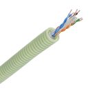 Green flex flexibele buis data U/UTP CAT6 per - 16mm rol 100 meter (HFUTP6)