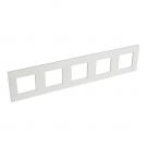 Legrand afdekraam 5-voudig 71mm centerafstand horizontaal - Valena Next wit glans (741105)