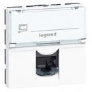 Legrand enkelvoudige module UTP RJ45 CAT5E 2 modules breed - Mosaicwit glans (076554)