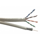 Technetix combi-kabel voor Ziggo (coax) en KPN (CAT6) geschikt 100 meter - wit (19012510)