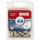 Novus popnagel A4 Ø4x10mm aluminium per 30 stuks (045-0025)