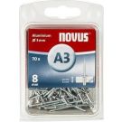 Novus popnagel A3 Ø3x8mm aluminium per 70 stuks (045-0029)