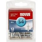 Novus popnagel S4 Ø4x12mm staal per 20 stuks (045-0037)