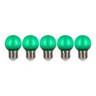 Bailey LED kogel E27 groen 0,6W 30lm IP44 ecopack 5pack (143028)