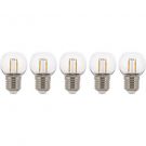 Bailey LED filament helder kogel E27 2700K 2W 180lm IP44 ecopack per 5 (144082)