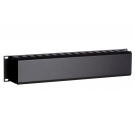 Metalen kabelgoot/houder met schuifbare bedekking plaat voor 19 inch patchkast - 2U (DS-1902-2U)