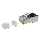 RJ45 connector CAT6a shielded - alleen voor soepele kern - per 10 stuks (DC-RJ45-FTP6A-10)