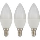 Bailey LED lamp kaars E14 5.5W 470lm warm wit 2700K - per 3 stuks (145220)