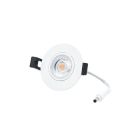 INTERLight inbouwspot kantelbaar dimbaar rond wit 8W 640lm 2700K incl. driver Ø82mm - zaagmaat Ø63mm IP44 (IL-DCM8K27W)