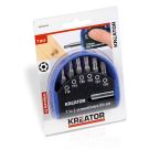 Kreator bitset met bithouder CR-V torx TX in casette 7-delig (KRT064250)