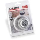 Kreator komborstel voor boormachine Ø 70mm staal 6mm as (KRT150103)