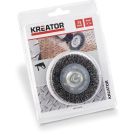 Kreator schijfborstel voor boormachine Ø 75mm staal 6mm as (KRT150108)