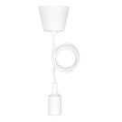 Bailey hanglamp E27 met 1,5 meter textielsnoer - wit (141581)