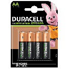 Duracell oplaadbare batterijen Ultra AA 1,2V - verpakking 4 stuks (D057043)