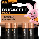 Duracell Plus alkaline batterijen 100 AA 1,5V - verpakking 4 stuks (D140851)