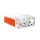 EMhub mini lasklem 3-voudig 2,5mm2 oranje per 100 stuks