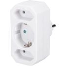 EGB verdeelsteker 2-voudig euro + 1-voudig schuko wit 250V/16A (GA01/012)