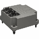 ABB Installatiedozen en -kasten deksel 3640 met GST18 connector 3x3 - grijs per 5 stuks (3640GB3 S)