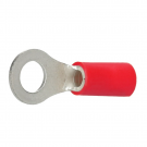 Cimco geïsoleerde ringkabelschoen recht rood 0,5-1,0mm2 - gat M4 per 100 stuks (180024)