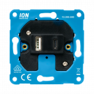 ION industries laadcontactdoos 1x type A en 1x type C (10.300.500)