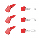 KNIPEX ColorCode Clips 3x rood en TetheredTool Clips 3x voor KNIPEXtend handgreep 6-delig (006306TCR)