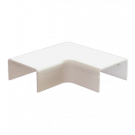 CANALIT plattebocht met bodemstuk 25x13mm - creme per 2 stuks (931001)