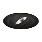 Yphix inbouwspot rond kantelbaar zwart GU10 zaagmaat Ø80mm - diameter 92mm met bladveren (50114475)