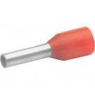 SOLAR adereindhuls geïsoleerd 1.0mm2 hulslengte 8mm rood - per 100 stuks (1505143)