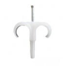 Newlec spijkerplugclips dubbel 16 - 19mm - naturel per 100 stuks