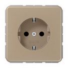 JUNG Wandcontactdoos met beschermingscontact 16A 250V - CD500 goud (CD1520NGB)