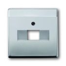 ABB Busch-Jaeger centraalplaat voor datadoos 1 x RJ45 - Pure stainless steel (1803-866 BJ)