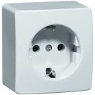 PEHA opbouw wandcontactdoos enkelvoudig met randaarde 16A 250V - zuiver wit (H 6600.02 V)